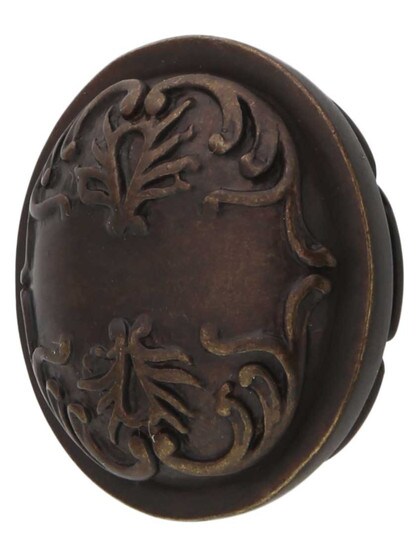 Cantata Round Cabinet Knob - 1 1/4 inch Diameter in Dark Glaze.